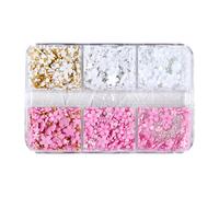 Nail Art Charms Glitter White / / Blue/Purple/Red Flower 3D Mixed Design 3D Acrylic Charms Dec Resin Flower Decor