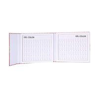 Nail art colour swatches, 120 pieces, large storage space for displaying nail colours, no adhesive required Practical for nail art enthusiasts (Striped color card book)
