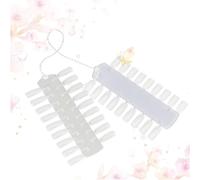 Nail Art Display Board Double Sided Practice Wheel 2 Pack | Plastic, 36 Colour Layout, 18 False Tips Per Board, White Finish for Home Use and Window Display