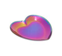 Nail Art Display Board Stainless Steel Heart Shape - Elegant Color Mixing for Manicure Nail Design Easy to Stylish Tool for Salon or Home Use
