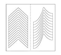 Nail Art French Tip Stickers Strips Art Decals For Geometry Geometry Nail Stickers