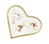 Nail Art Gel Display Stand with Display - Resin Tray with Gold Edges Elegant for Manicure Practice Home Aesthetic Study Girls Women