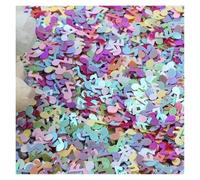 Nail Art Glitter Bulk PVC Musical Notation Sequins Multicolor 10mm 10g 20g 50g for DIY Crafts(Mixed Color,10mm 20g)