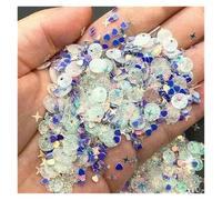 Nail Art Glitter Craft Sequins For Nail Art Moon Star Heart Multicolor 6-20mm Pack Of 50+ Pcs(Mix purple,10g)