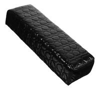 Nail Art Hand Rest Pillow with Heart Pattern Black PU Sponge | Reduce Wrist Fatigue, Easy to Clean, Stable Hands, Dirt Resistant, Fashion Simple Chic Salon Use
