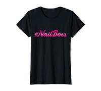 Nail Art Manicure Fingernails Nail Designer Gift Value Graphic T-Shirt, Women, Black, XL