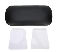 Nail Art Manicure Hand Rest Cushion, Professional Hand Rest Pillow for Nail Technicians, Ergonomic Arm Support Cushion with High - Density Foam, Black or White, 30 x 13 x 15 cm for (Black)