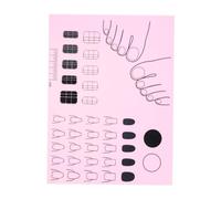 Nail Art Mat, Nail Training Mat | Nail Training Mat Portable Manicure Protector Nail Table Pad | Professional Nail Sticker Guide, Nail Manicure Tool, Nail Art Stamping Mat for Acrylic Nails