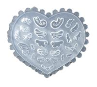 Nail Art Mold UV Epoxy Resin Silicone Three-Dimensional Butterfly Embossing Decorative Sticker Nail Jewelry Butterfly Mold for Resin