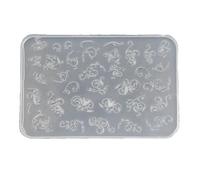 Nail Art Mold with Variety of Patterns Template Carving Sticker Stencil Tools Moulds for Enthusiasts and Salons Decoration