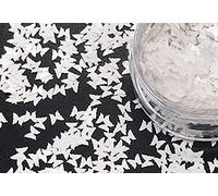 Nail Art Neon Matte Butterflies Glitter Sequins 3mm 2g (1200 Icy White)