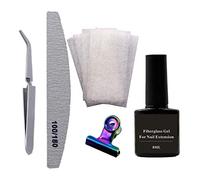 Nail Art Non-Woven Silk Fiberglass Gel Tip Extension Fiber Kit