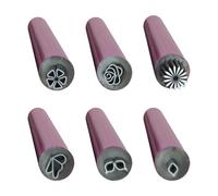 Nail Art Paint Stamper Dotting Tool 6pcs Nail Art Stamp Pen Set for Beautiful Flower Patterns Diy Gel Nail Pens Stamping Kit 6pcs