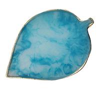 Nail Art Palette Resin Nail Art for Nail Polish Gel Polygel Varnish Colour Mix Manicure Cosmetic Tool - Blue Leaf