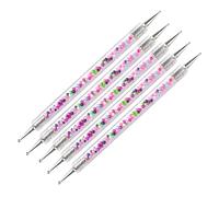 Nail Art Pen Brush Acrylic Painting Tool Double End 5 Pcs