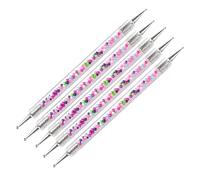 Nail Art Pen Brush Double Head Acrylic Painting Tool 5 Pcs