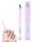 Nail Art Pen, Nail Art Drill Pen - Nail Art Pen Manicure Art Drill Pen Rhinestone Dot Pencil - Nail Polish Art Pencil, Lightweight Portable Nail Tool for Home and Travel