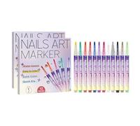 Nail Art Pens Set for Nails 12 Colors, 2025 Upgrade Nail Art Markers Pens, DIY Quick Dry Graffiti Pens, 3D Nail Polish Pens for Painting,DIY Nails Art Drawing Tools (2)