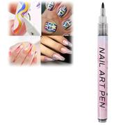 Nail Art Pens Set,Nail Point Graffiti Dotting Pen,Nail Drawing Pen,Drawing Painting Liner Brush for DIY Nail Art,Waterproof Nail Polish Pens,Quick-Drying Nail Point Graffiti Dotting Liner Pen(black)