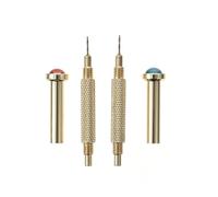Nail Art Piercing Tool Golden Metal Hand Drill 2pcs for Acrylics
