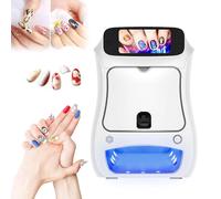 Nail Art Printer, 3D Professional Digital Mobile Wireless Printer for Nails, Smartphone Control, 20 Seconds Fast Painting, Mini Nail Printer for Easy Use