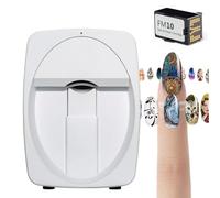 Nail Art Printer for Home and Professional Use, Portable 2400 DPI Machine with Smart App Control for Custom Designs, Fast Printing in 10 Seconds
