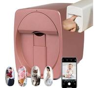 Nail Art Printer, Intelligent 3D Nail Painting Machine, Portable Digital Mobile Art Printer, Support Wifi/DIY, Professional Equipment for Beauty & Personal Care, Girls' Home Nails RoseGold