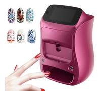 Nail Art Printer Machine with Touch Screen, 3D Digital Nail Printing Machine for Home and Salon, nail machine with UV Dryer for Makeup Studio/Wedding Shop purple