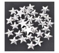 Nail Art Rhinestones, 100 pcs 10mm Multicolor Glitter Star Flatback Nail and Scrapbook Rhinestones(Clear)