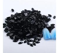 Nail Art Rhinestones, Acrylic Horse Eye Flat Back Rhinestone DIY Decoration Multicolor Multiple Sizes 100 Pcs(2 100Pcs,4x8mm)