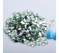 Nail Art Rhinestones, Acrylic Horse Eye Flat Back Rhinestone DIY Decoration Multicolor Multiple Sizes 100 Pcs(10 100Pcs,7x15mm)