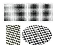 Nail Art Rhinestones, Self Adhesive Acrylic Rhinestone Stickers Multicolor 3-6mm For Phone PC Car Decal Craft(R11 Black,6mm504pcs)