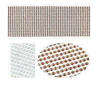 Nail Art Rhinestones, Self Adhesive Acrylic Rhinestone Stickers Multicolor 3-6mm For Phone PC Car Decal Craft(R05 Dark coffee,6mm504pcs)