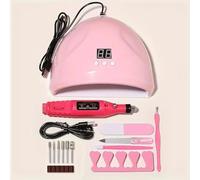 Nail Art Set With Professional LED UV Lamp Gel Curing Machine Electric File Drill Sets Kits(TZ-135)