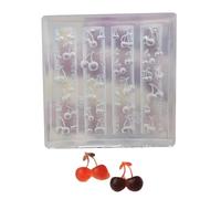 Nail Art Shapes Silicone 3D Template Design Tool Cherry Shape Silicone Handmade Shapes for Manicure Creation Cherry Art Tool