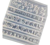 Nail Art Silicone Mould Resin Manicure Molds Featuring Playful Dachshund and Bowknot Design Reusable Accessory Nail Stamping Mold