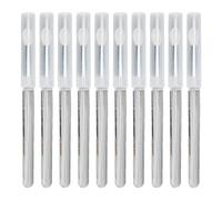 Nail Art Silicone Stick Reusable Soft Design Uniform Attachment Mirror Effect Powder Smudge Stick with Cover for Professional Nail Salon and Home DIY Use 10pcs
