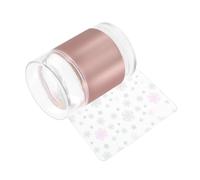 Nail Art Stamp Kit Clear Silicone Stamping Jelly with Butterfly Pattern Plate Precision Manicure Template for Stylish Nail Designs Rose Gold Double Head Design