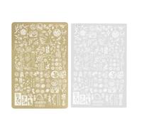 Nail Art Stamping Plate with Lace Flower Designs for Home Salon Use, Professional Manicure Tool Kit Accessories, Reusable Metal Template for Nail Artists and DIY