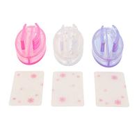 Nail Art Stamping Set Soft Silicone Manicure Stamping Tools with Various Patterns for Nail Salon 3pcs Nail Art Stamper and 3 Stamping Plates
