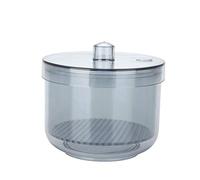 Nail Art Sterilizer, Sterilizer Box, Nail Tools Sterilizer Tray Sterilization Box Disinfection Container Manicure Tools Disinfectant Jar Nails Art Round Boxes for Nail Art Accessories(BLACK)