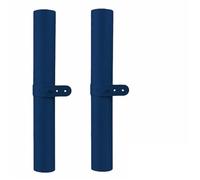 Nail Art Table Mat Soft Foldable Manicure Hand Rest Pad Waterproof Scratch Easy-Clean Office Desk Portable PU Leather Pads(Dark blue 2pc)