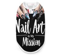 Nail Art Therapist Dog And Cat Clothes Pet Summer Sleeveless T Shirt Basic Vest S