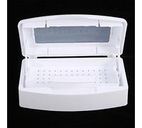 Nail Art Tools Tray Sterilizer, Plastic Clean Sterilizing Storage Box, Sterilizer Pot, Clean Jar, Sterilization Box Disinfection Container Manicure Accessories for Salon