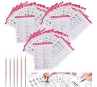 Nail Art Tracing Sheets with Liner Pen, Nail Art Book Design Blank Practice Cards, Manicure Training Cards for Beginner Lines Painting, Lines Drawing Painting Template Learning Book(3set)