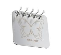 Nail Base Practice Stand - 8.6x8.6cm Magnetic Metal Holder, False Tip Display, Nail Arts Salon Fixture | DIY Styling Tool for Learning Manicure Design System Kit Professional Use Set B02