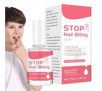 Nail Biting Prevention - Effortless to Use, 15ml Biting Polish, Stop Bitinng Nails | Thumb Sucking Prevention for Safe & Effective, Non-Glossy Invisible Coating
