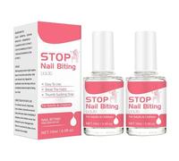 Nail Biting Prevention for Kids Adults, 2X15ML Stop Nail Biting Polishes, Quick Drying Stop and Grow Nails Bitings Children Anti Bite, Anti Nails Bitings Polishes Thumb Sucking Prevention Bitter Water
