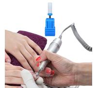 Nail Bits for Nail Drill,Ceramic Drill Bits with Dust-proof Containers - for Art Polishing Grinding Head, Rotary Burr Head Cuticle Clean File for Nails