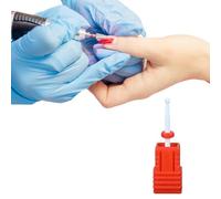 Nail Bits for Nail Drill - Ceramic Nail Drill Art Polishing Grinding Head, Professional Nail Drill Nail Polish Bits, Drill Head Electric Manicure Head Replacement Device Dust Cleaning Case Box